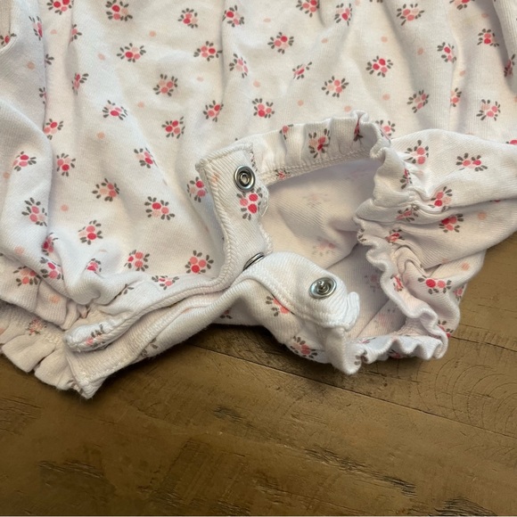 6-12M Gap pink stripe floral romper with matching headband - Picture 5 of 5